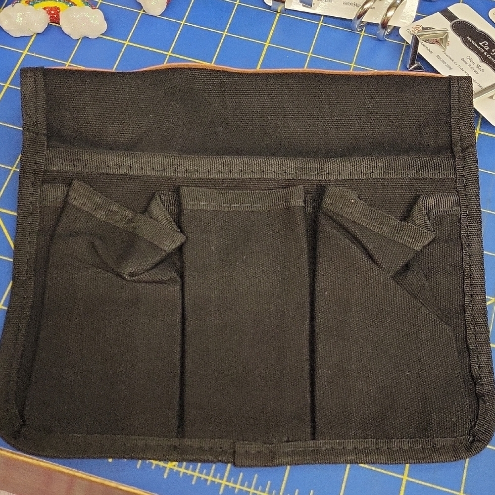 Camping Umbrella Black Arm Chair Holder Bag Snap on Set of 2